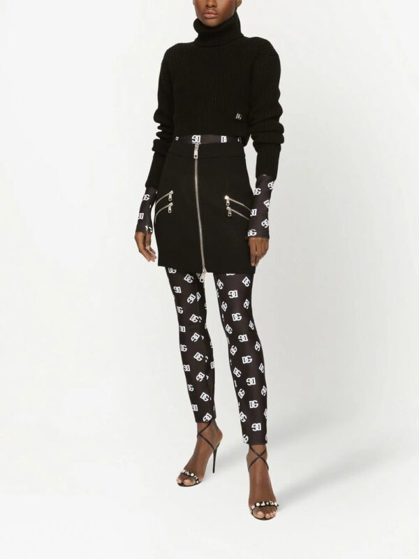 Dolce & Gabbana  zip detail mini skirt - Image 3