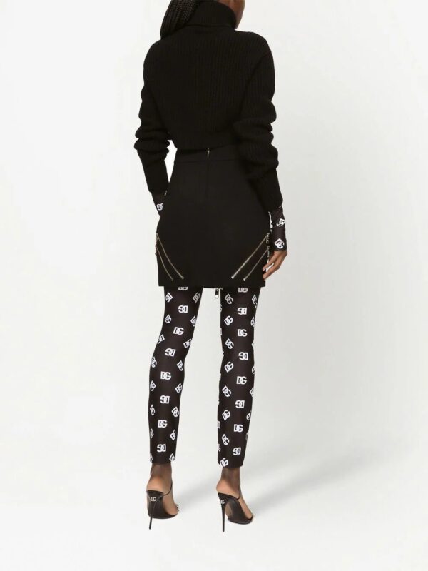 Dolce & Gabbana  zip detail mini skirt - Image 4