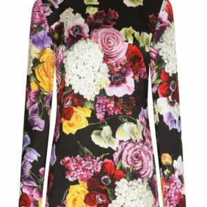 Dolce & Gabbana  floral-print turtleneck top