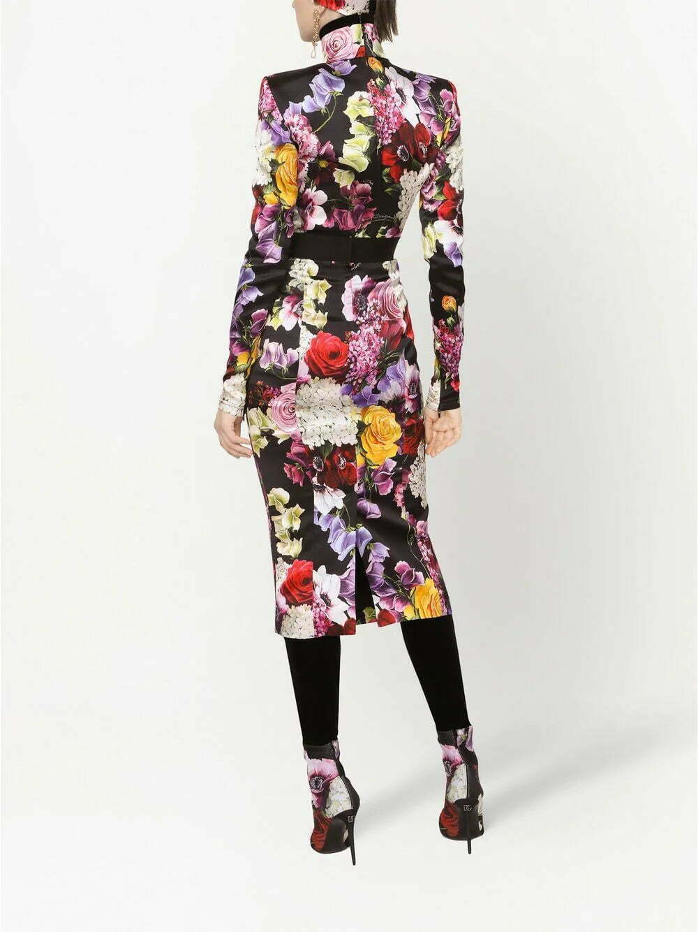 Dolce & Gabbana floral-print turtleneck top - Image 4