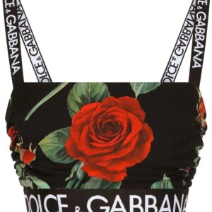 Dolce & Gabbana  floral-print cropped top