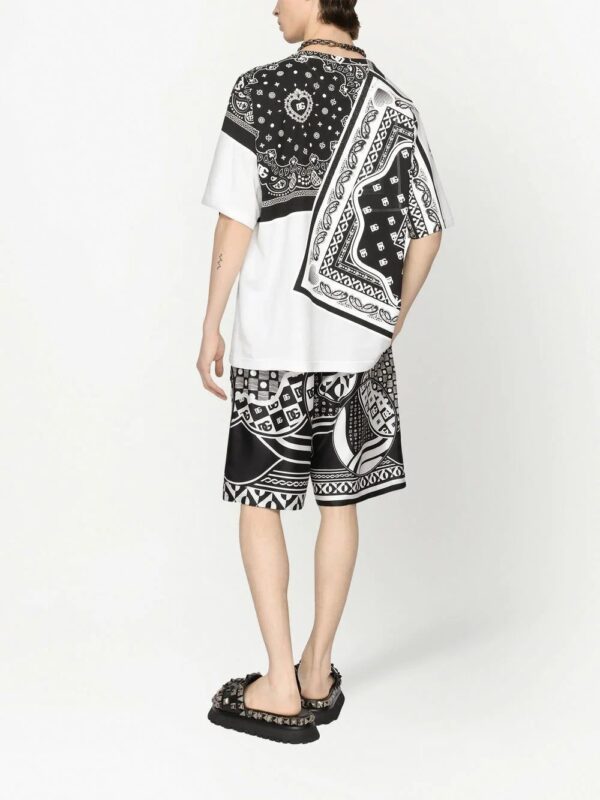 Dolce & Gabbana  bandana-print T-shirt - Image 4