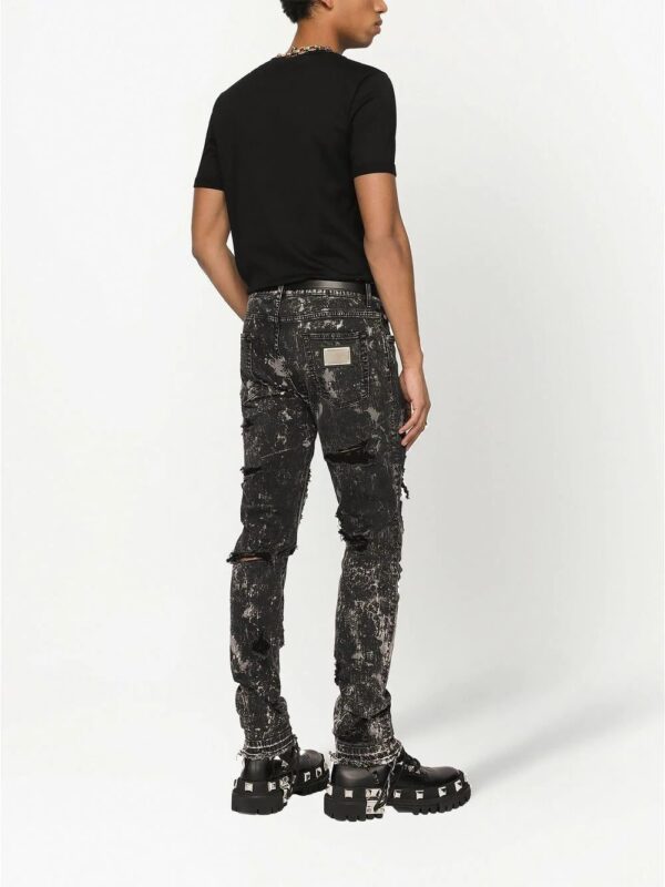 Dolce & Gabbana  logo-patch cotton T-shirt - Image 4