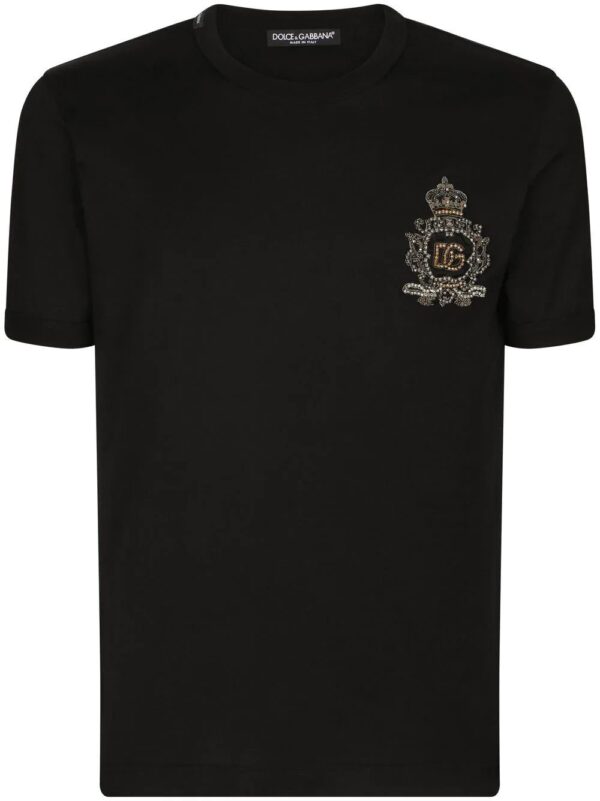 Dolce & Gabbana  logo-patch cotton T-shirt
