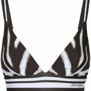 Dolce & Gabbana  zebra-print cropped top