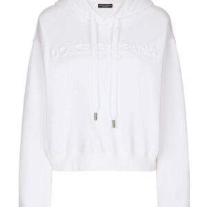 Dolce & Gabbana logo-embossed drawstring hoodie
