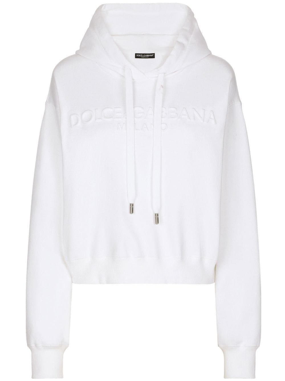 Dolce & Gabbana logo-embossed drawstring hoodie