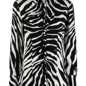 Dolce & Gabbana zebra-print silk shirt