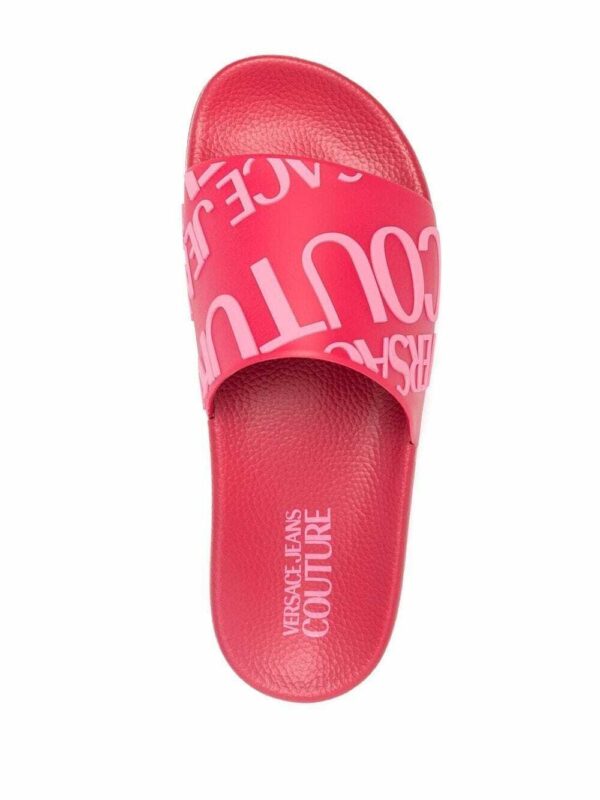 Versace Jeans Couture  logo-print beach sliders - Image 4