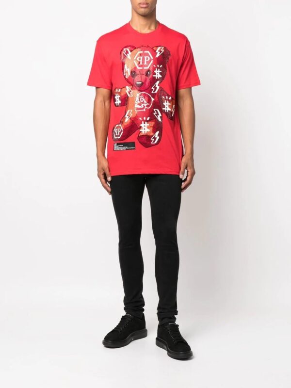 Philipp Plein  teddy-logo print T-shirt - Image 2