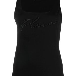 Philipp Plein embroidered logo vest top