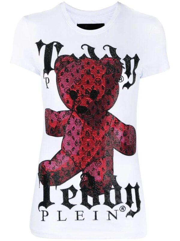 Philipp Plein  monogram teddy-print T-shirt