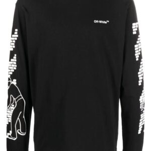 Off-White  logo-print long sleeve T-shirt