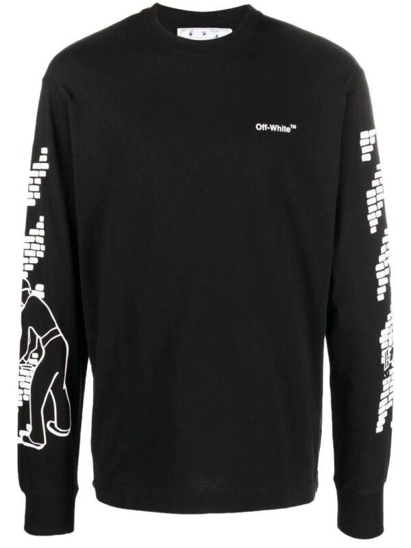 Off-White  logo-print long sleeve T-shirt