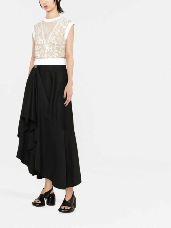 Alexander McQueen  sheer-lace sleeveless top - Image 2