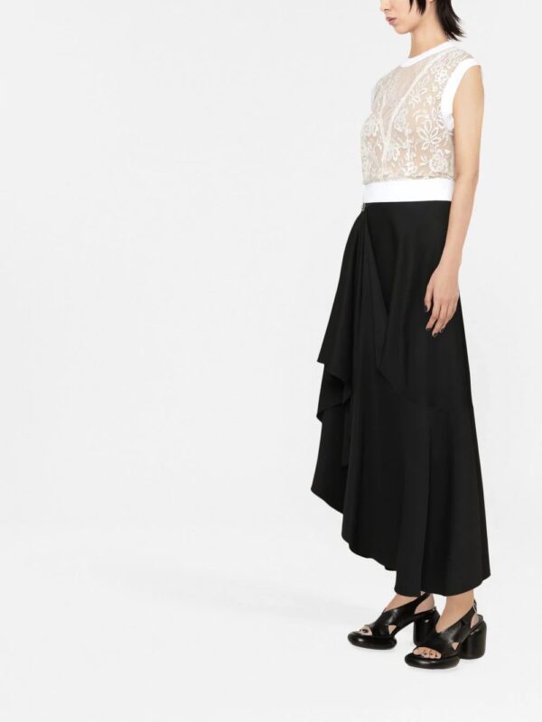 Alexander McQueen  sheer-lace sleeveless top - Image 3