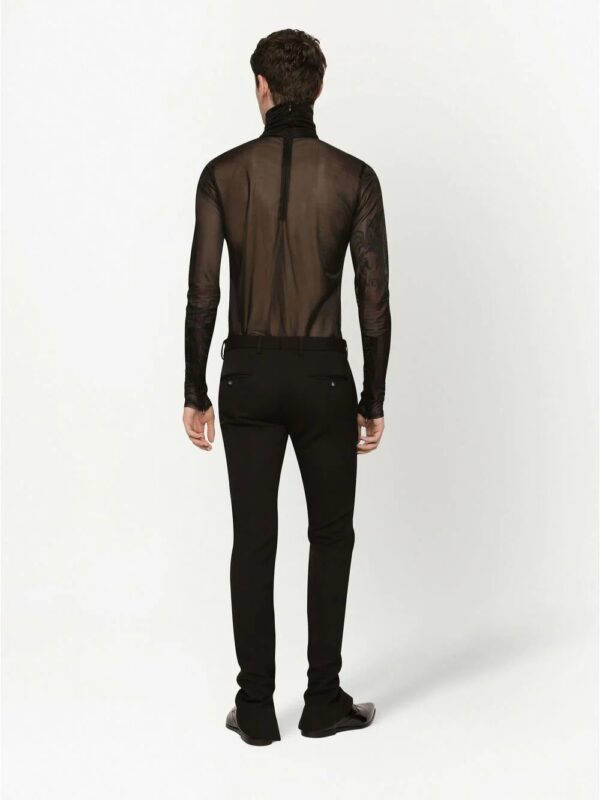 Dolce & Gabbana  sheer jersey roll-neck top - Image 4