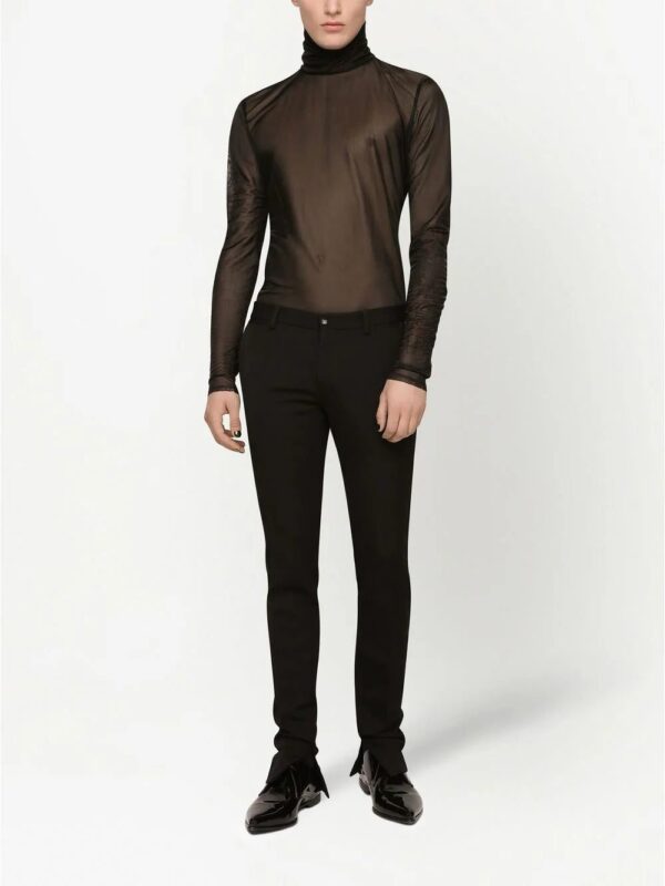 Dolce & Gabbana  sheer jersey roll-neck top - Image 3