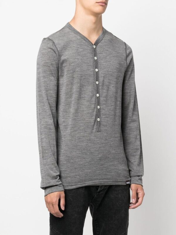 Dsquared2  logo-patch long-sleeve T-shir - Image 3