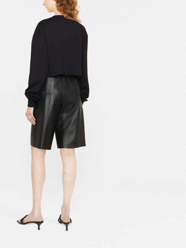 Dolce & Gabbana  logo-plaque cropped sweatshirt - Image 3