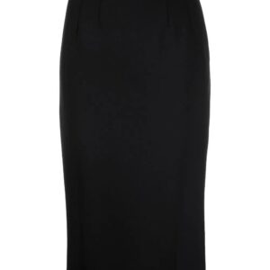 Dolce & Gabbana  logo-waistband midi skirt