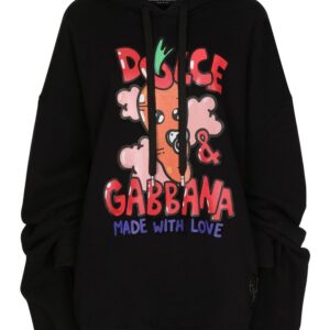Dolce & Gabbana graphic-print drawstring hoodie