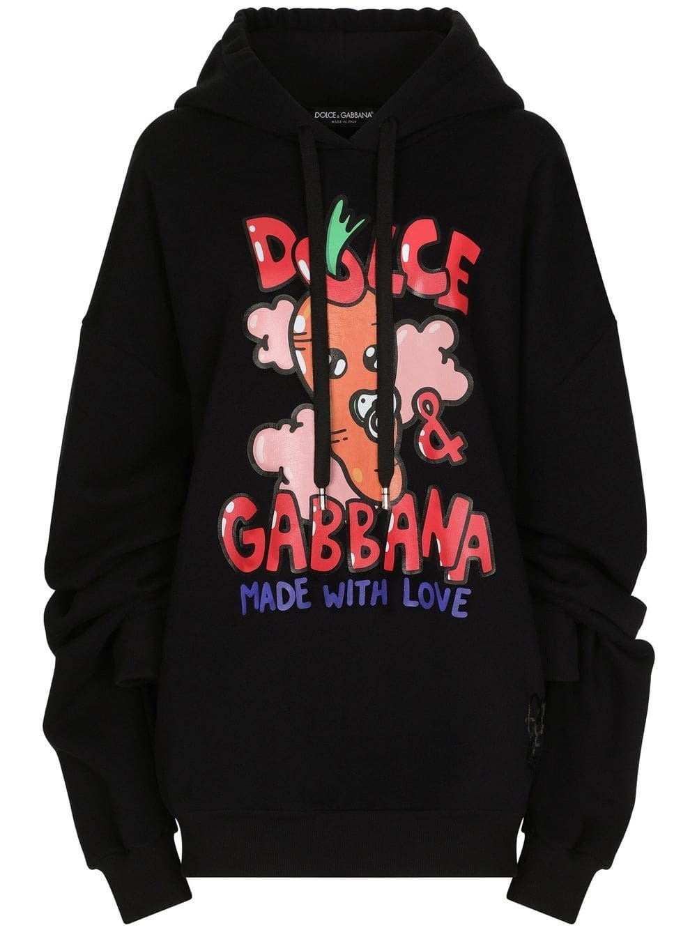 Dolce & Gabbana graphic-print drawstring hoodie
