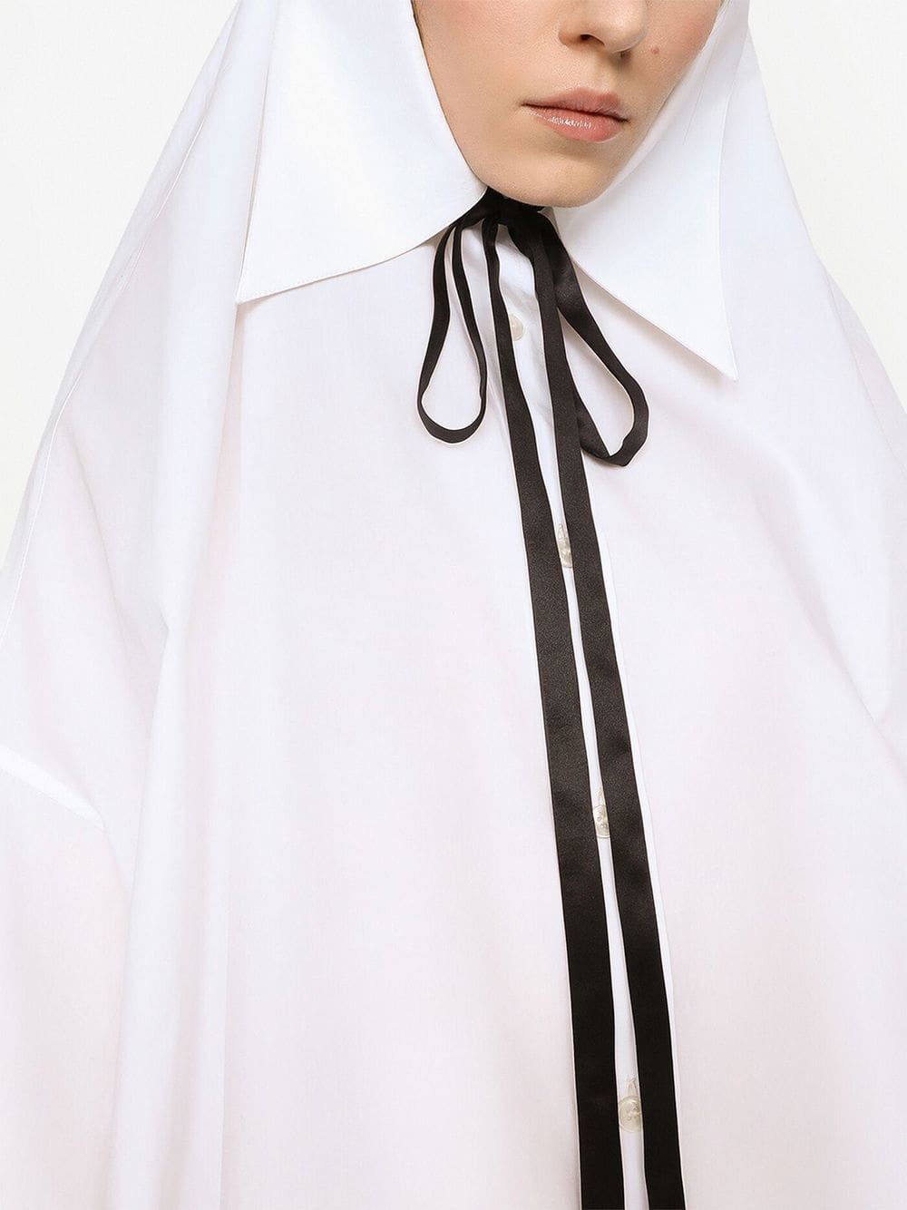 Dolce & Gabbana tie-neck poplin shirt - Image 5