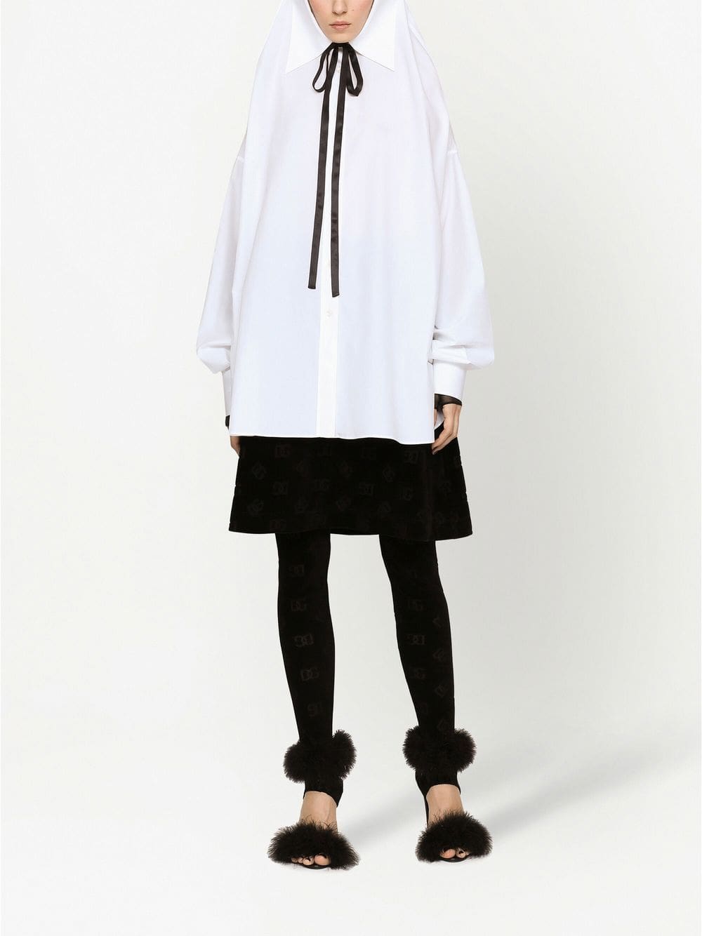 Dolce & Gabbana tie-neck poplin shirt - Image 3