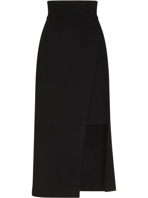 Dolce & Gabbana  asymmetric jersey midi skirt