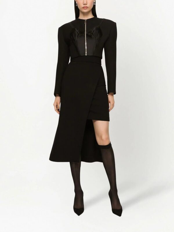 Dolce & Gabbana  asymmetric jersey midi skirt - Image 3