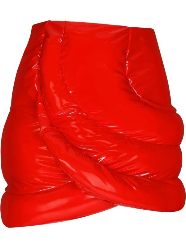 Dolce & Gabbana  high-shine padded fitted skirt