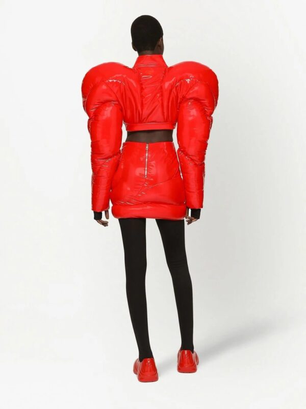 Dolce & Gabbana  high-shine padded fitted skirt - Image 4