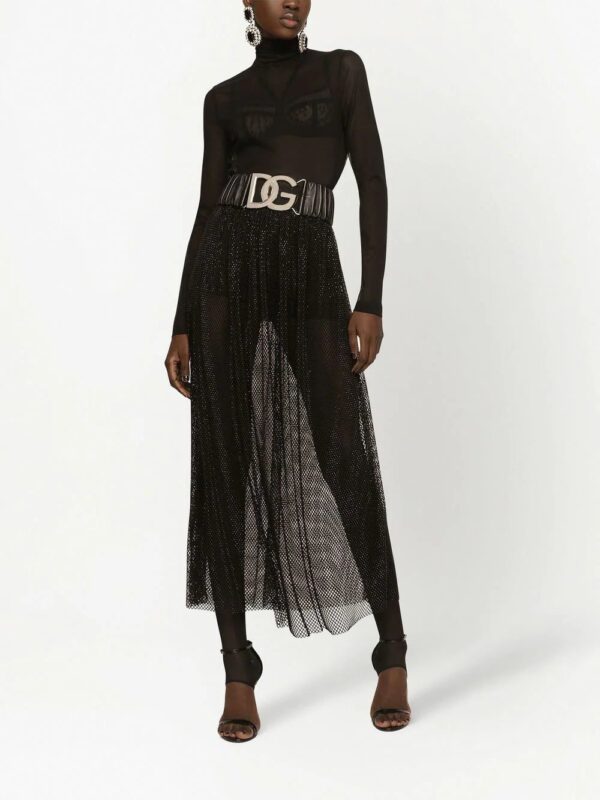 Dolce & Gabbana  rhinestone-embellished A-line skirt - Image 2