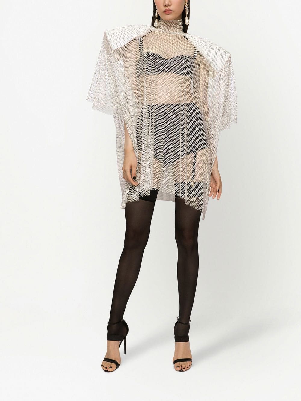 Dolce & Gabbana rhinestone-embellished mesh blouse - Image 2