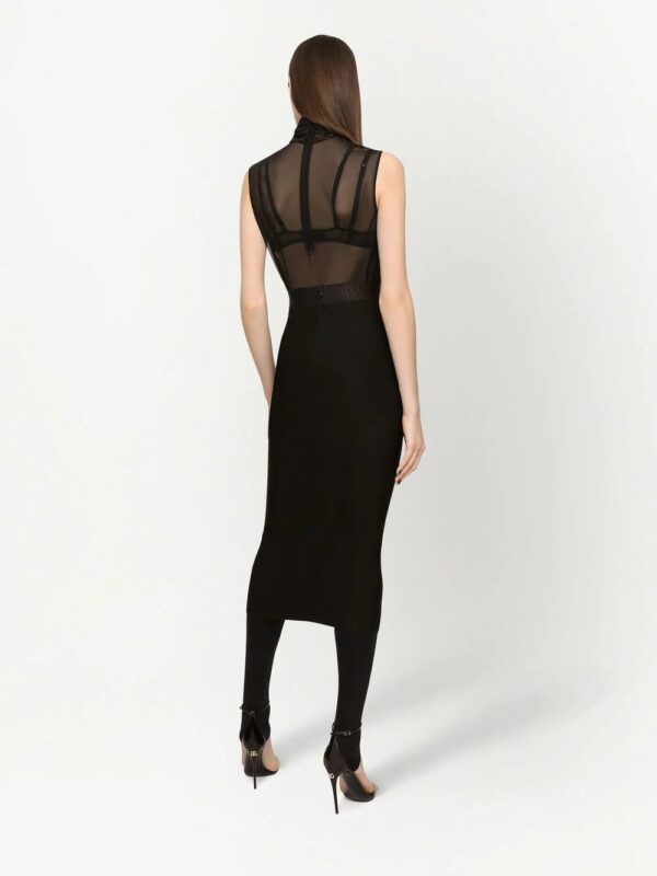 Dolce & Gabbana  wool-blend jersey midi skirt - Image 4