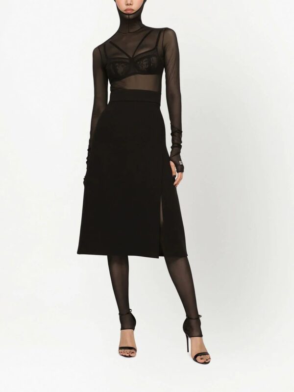 Dolce & Gabbana  wool-blend A-line skirt - Image 3