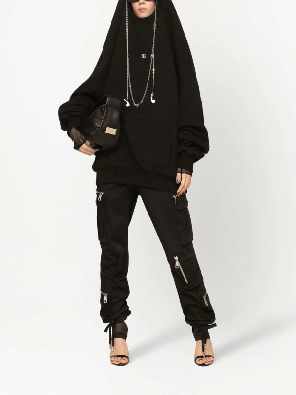 Dolce & Gabbana  logo-plaque oversized hoodie - Image 2
