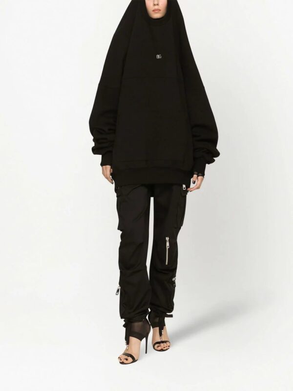 Dolce & Gabbana  logo-plaque oversized hoodie - Image 3