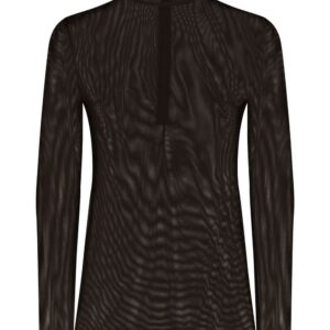 Dolce & Gabbana sheer half-zip mesh top