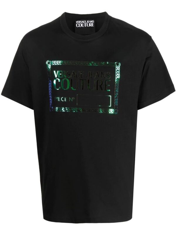 Versace metallic logo-print T-shirt
