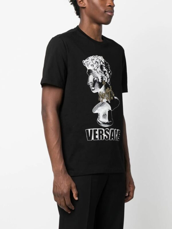 Versace  illustration-print organic cotton T-shirt - Image 3