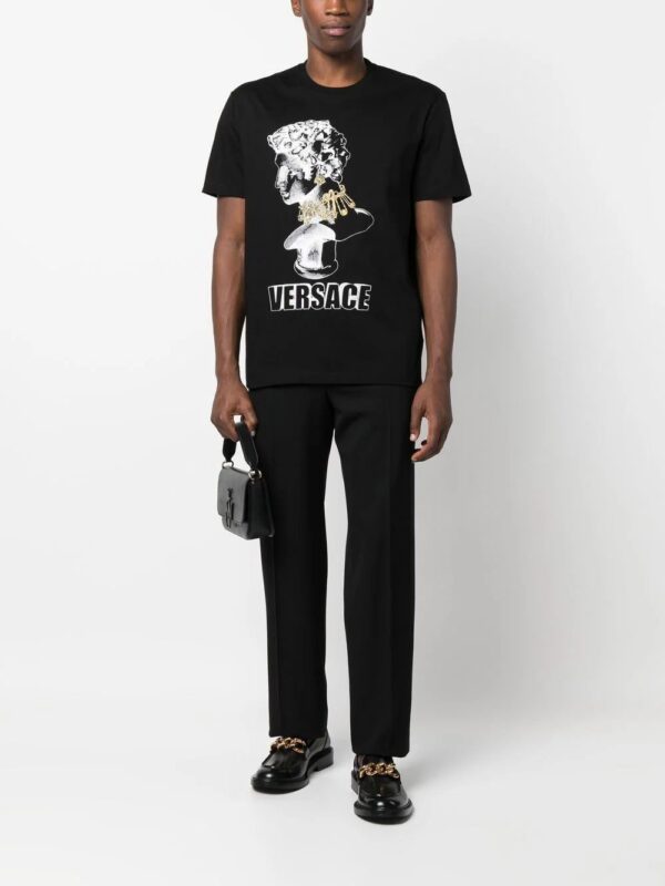 Versace  illustration-print organic cotton T-shirt - Image 2