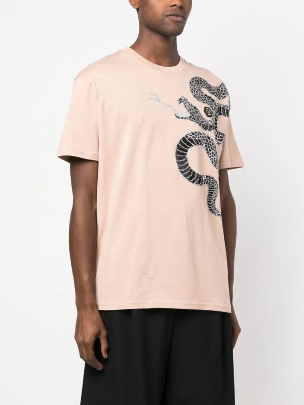 Philipp Plein  embellished snake-print T-shirt - Image 3