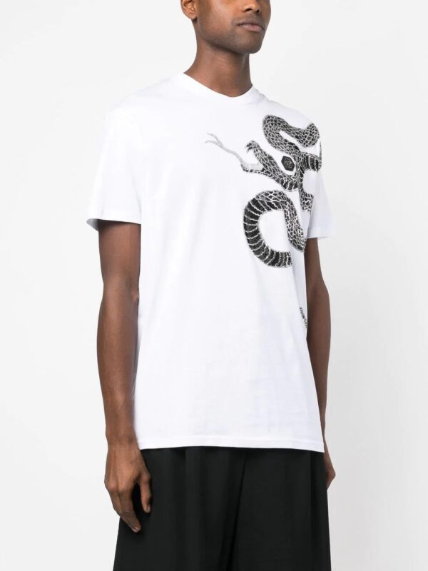 Philipp Plein  embellished snake-print T-shirt - Image 3