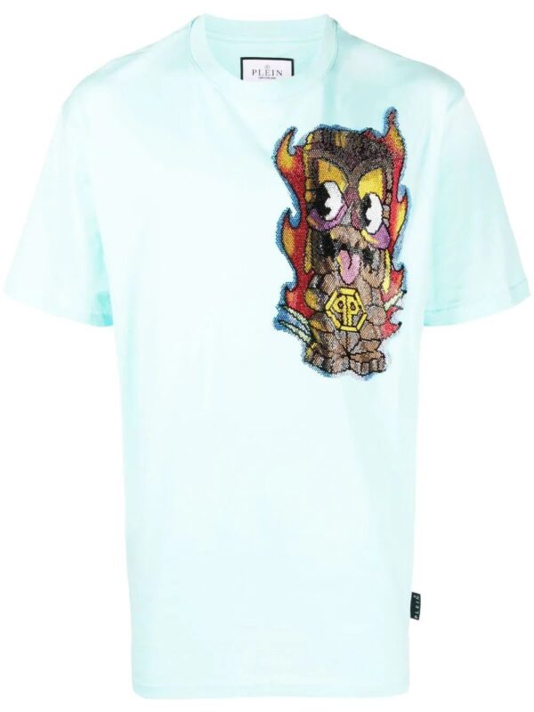 Philipp Plein  Hawaii embellished short-sleeve T-shirt