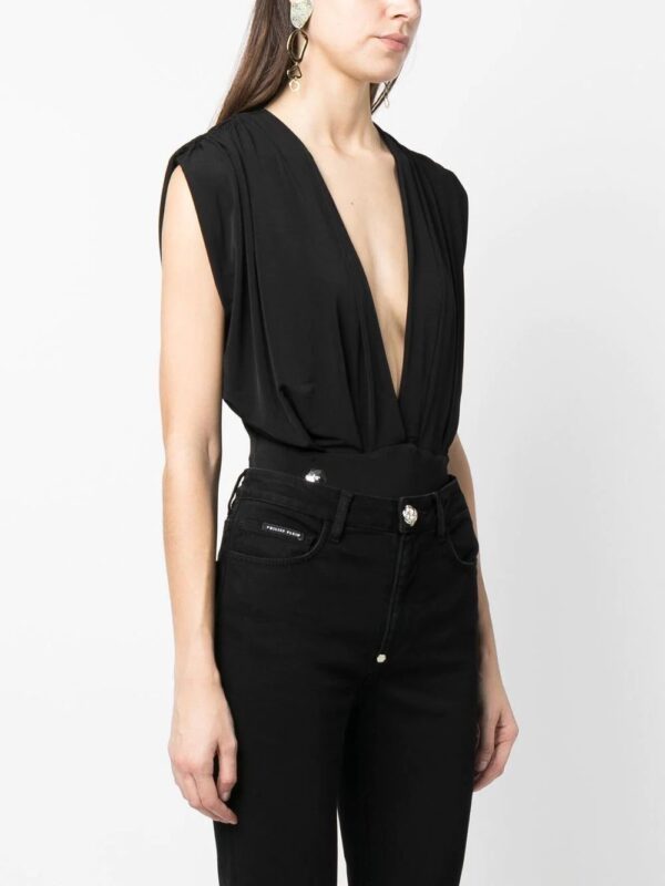 Philipp Plein  plunging v-neck bodysuit - Image 3
