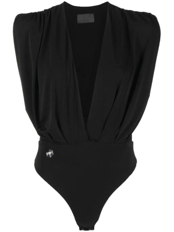 Philipp Plein  plunging v-neck bodysuit