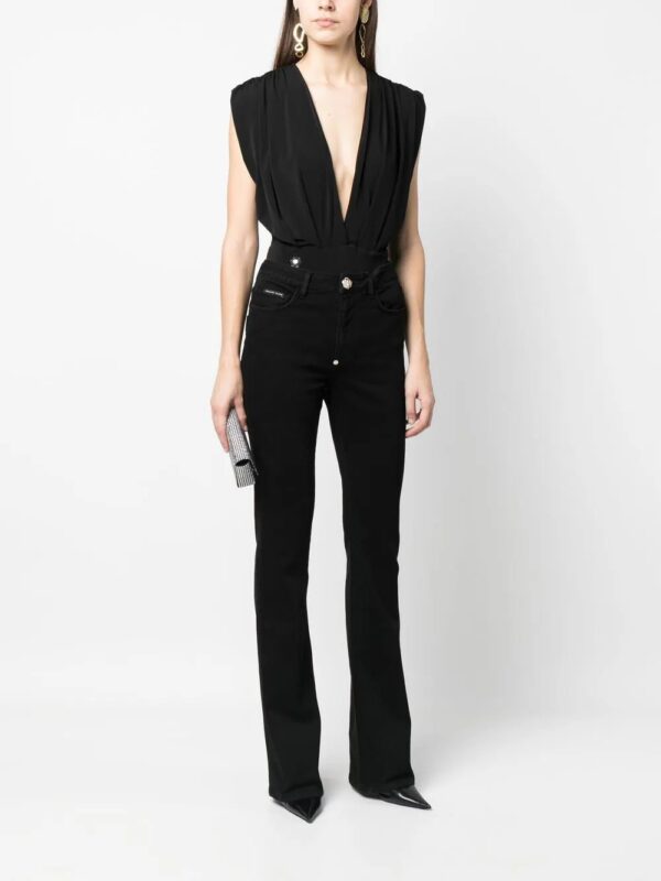 Philipp Plein  plunging v-neck bodysuit - Image 2