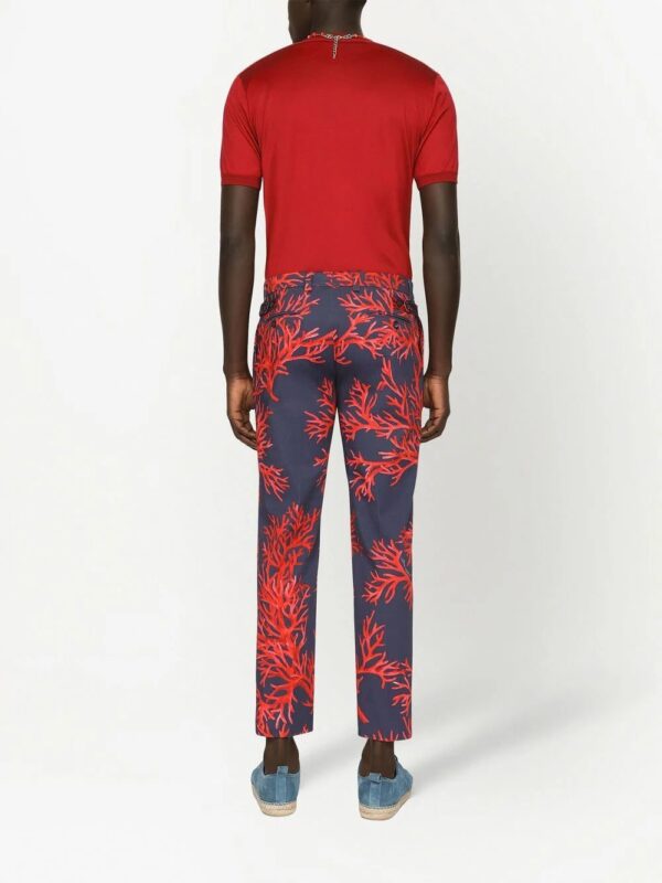 Dolce & Gabbana  logo embroidered silk T-shirt - Image 4